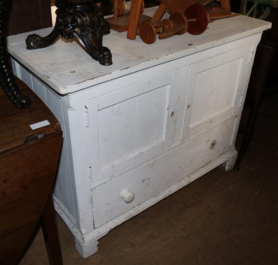 White painted cupboard